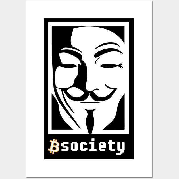 BTC Society Wall Art by CryptoDeity